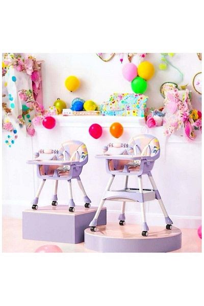 unbranded Baby High Chair with Wheels - Comfort and Mobility