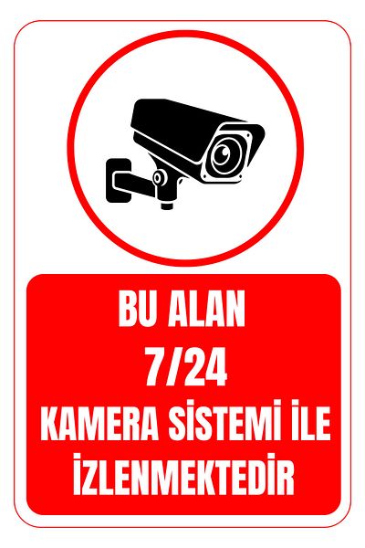 Girl Power 35 X 50 This Area Is Monitored by Camera System 24/7 Warning Sign 3 mm Foil Printing on Dekota