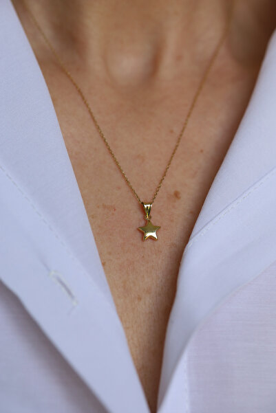 Yenigün Kuyumculuk 14 Ayar Altın Mini Tombul Yıldız Kolye Ucu