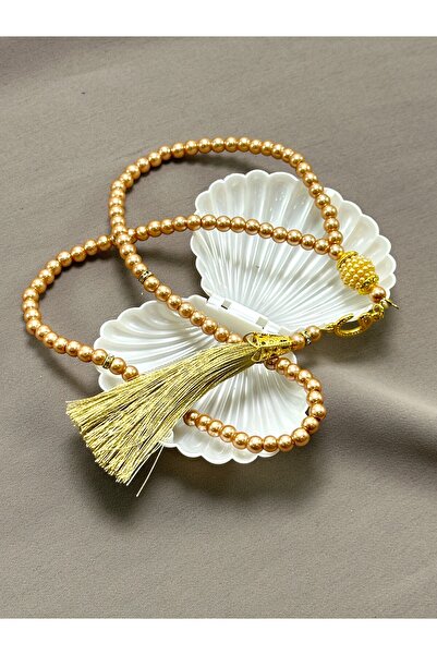 Deniz Elmasları Pearl Prayer Beads in Oyster Box - Special Mevlüt, Umrah, Haj...