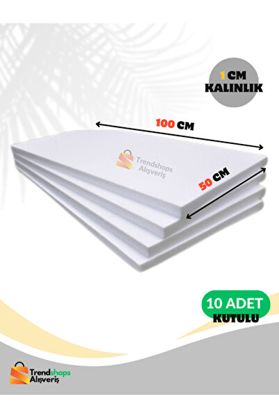 WRAPPACCK TSA-(10 ADET) 1CM 50X100CM Eps Strafor Köpük Isı Yalıtım Levhası 22...