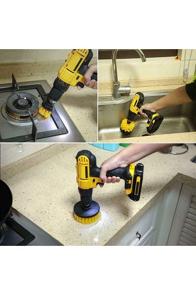 Transformacion Drill Brush - Drill Bit Mounted Brush Set - Professional Cleaning Brushes 721685