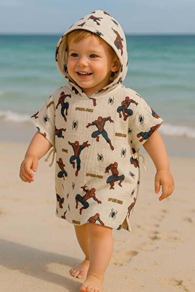 enes baby معطف بركة البحر من الموسلين بطبقة مزدوجة