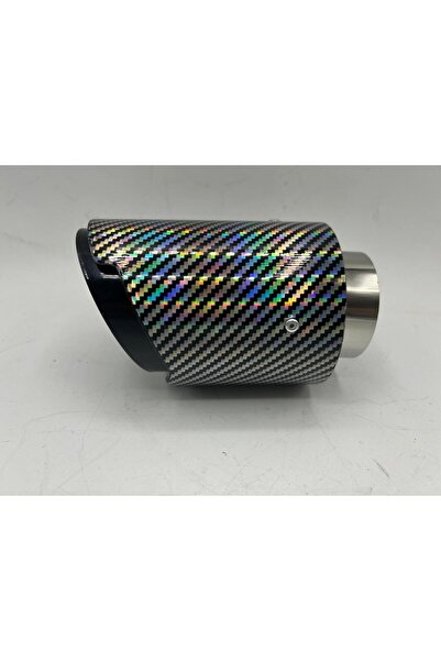 Monlion MONLİON GÜMÜŞ-GRİ KARBON EGZOZ UCU GİRİŞ ÇAPI60mm,ÇIKIŞ ÇAPI 89mm TEKLİ