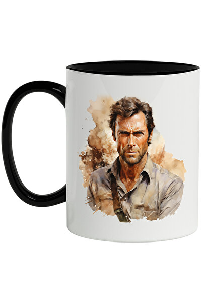 StoryGift Romania Clint Eastwood Mug, Famous Actor, Director, Hollywood, Mult...