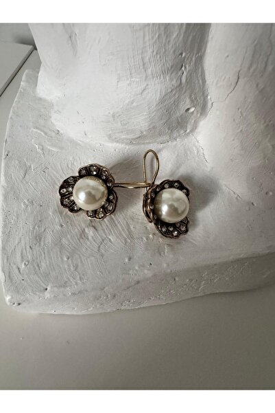 GizemCinar Kararmaz El Yapımı Flower Küpe