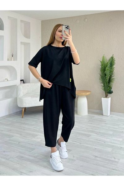Viyamo Noul sezon pentru femei, cu mâneci scurte, cu decolteu, din viscoză, cu două fire, bluză și pantaloni, set din două piese