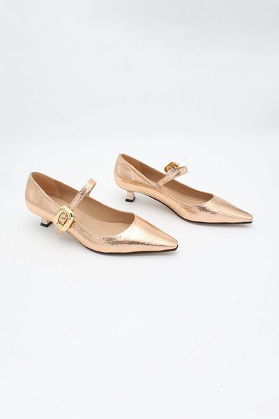 ENDİCAN 277 24124 Women's High Heel Shoes Gold Cupra