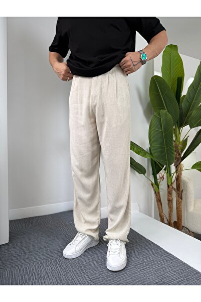 UTTBASİC GG Viscon Keten Baggy Pantolon