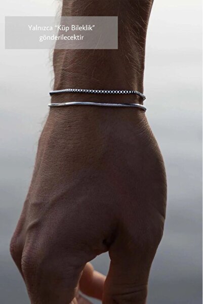 Ricco Jewellery 925 Ayar Gümüş Polish Old Money Küp Bileklik • Made In Italy