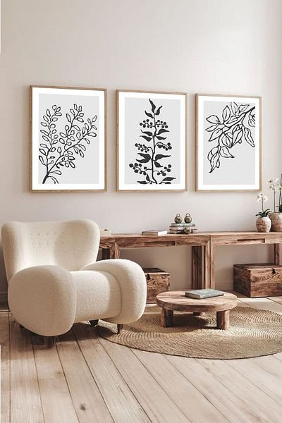 Dekorsiahome 3 Pcs Wood Frame Living Room Hall Kitchen Table Set Set3029