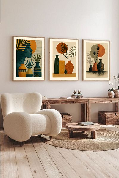 Dekorsiahome 3 Pcs Wood Frame Living Room Hall Kitchen Table Set Set3023