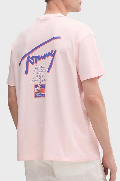 Tommy Jeans Printed 100% Cotton Relaxed Fit Crew Neck t Shirt Men t Shirt Dm0Dm20768 Th3