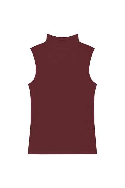 praye Lycra Sleeveless Body Claret Red