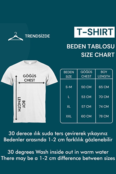 Trend Sizde Unisex Cotton Cactus Front Printed Design Tshirt