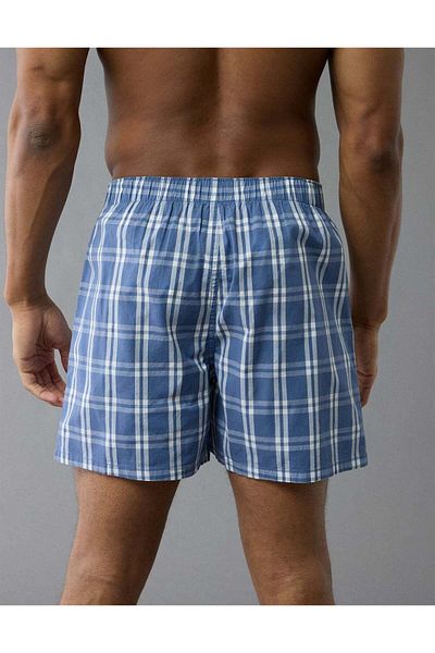 AMERICAN EAGLE Aeo Plaid Flannel Boxer Short