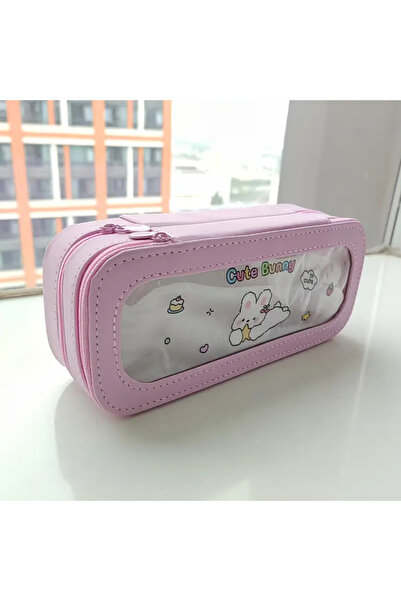 ada çanta kırtasiye Cutie pentru creioane pentru copii cu două etaje și ferea...