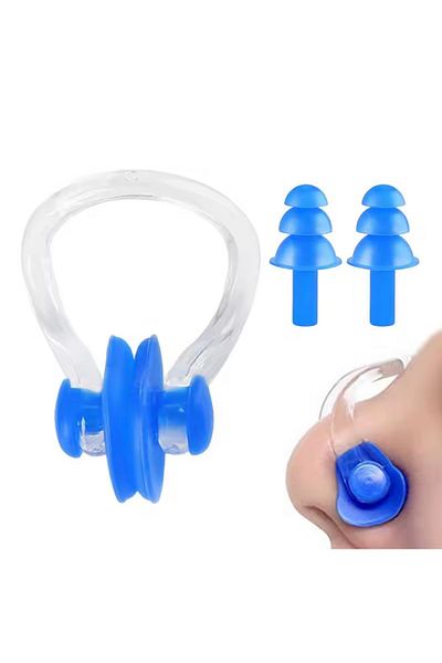 BGA Swimmer Silicone Ear Nose Plug Swimming Waterproof Ear Plug Nose Clip Boxed