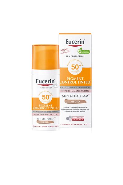 Eucerin Sonnenschutz Pigmentkontrollgel-cremefarbe Spf50 #mittel 50 ml