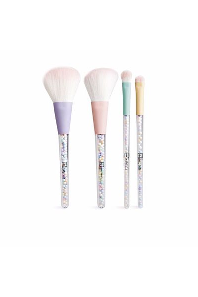 IDC Institute Candy Makeup Brushes Set 4 Pz
