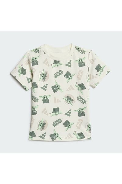 adidas Children's White I Sw Mndo t Set Shorts Tshirt Suit Jf3628