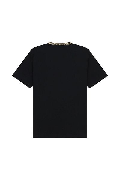 Giordano Men's Slim Fit Cotton Interlock Tee | Embroidered Tee