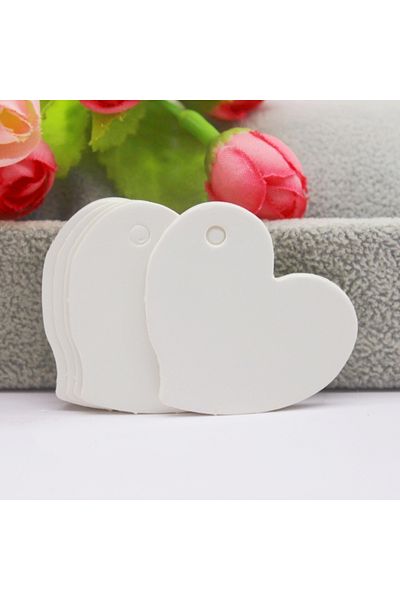 Choice 100tag20m String H Various Paper Gift Hang Tags, 100 Pieces Per Batch, White Kraft Paper Gift Packag