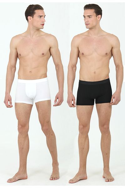D'S Damat DS Groom Trendy 2 τεμαχίων Boxer ΜΑΥΡΟ-ΛΕΥΚΟ