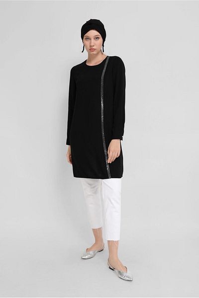 Alvina Stone Strip Detail Tunic 41524