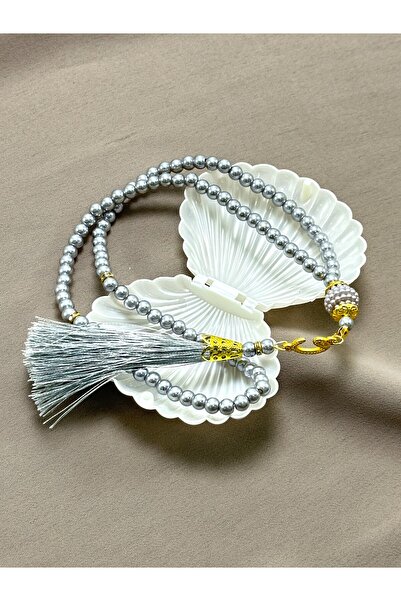 Deniz Elmasları Pearl Prayer Beads in Oyster Box - Special Mevlüt, Umrah, Haj...