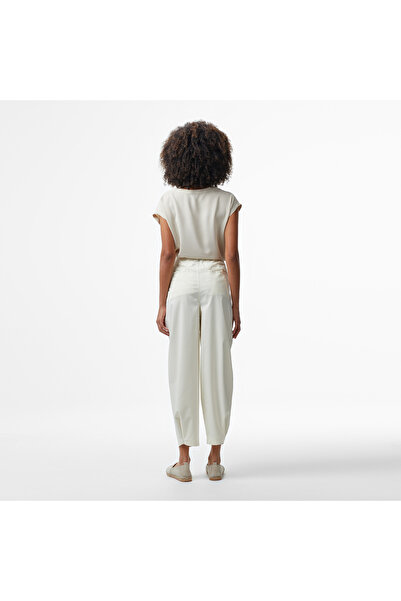 Nautica Kadın Krem Relaxed Fit Pantolon