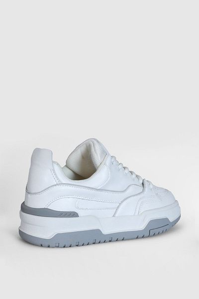 Lufian Γνήσιο δέρμα με κορδόνια Casual Sneaker Λευκά Παπούτσια