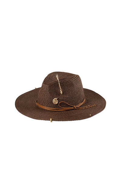 Twist METAL AKSESUARLI HASIR ŞAPKA