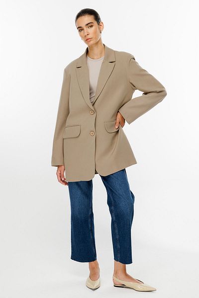 Hooopstore BLAZER DE BAZĂ OVERSIZE - VISON