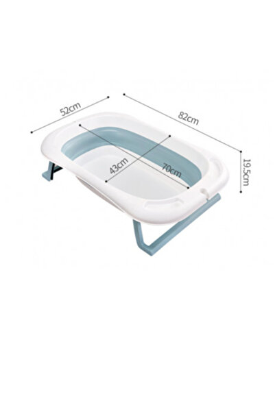 OEM Cadita pliabila cu hamac ergonomic, termometru, albastra