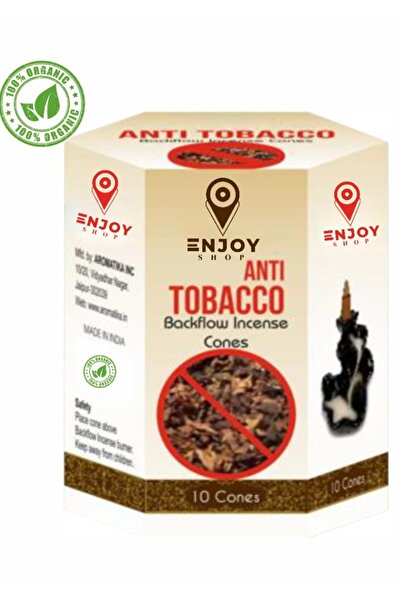 ENJOY SHOP Anti Tabacco Sigara Kokusu Yok Edici Geriakışlı Tütsü Konikleri 10...
