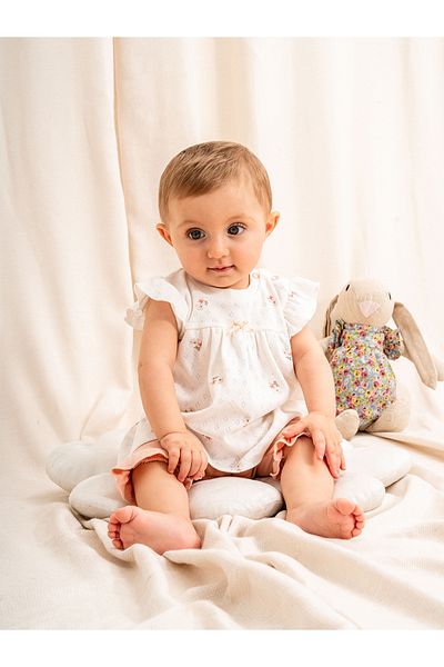 Kidaxi Jacquard Printed 2-Piece Baby Girl Set |   Comfortable and Stylish Daily Combination |   3-24 Months |   Kd53449