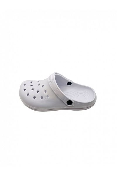 TECOS Garden or Medical Clogs for Women, Made of Eva Material, White, Size 37, 23 Centimeters