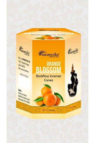 ENJOY SHOP Portakal Çiçeği Kokulu Geri Akışlı Tütsü Konikleri Backflow Cones ...