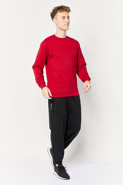 Champion Men Sportswear Fit Long Sleeve Outdoor Sweatshirts, Red