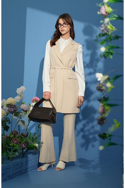 Fatma Atasoy Spanish Leg Pants Stone