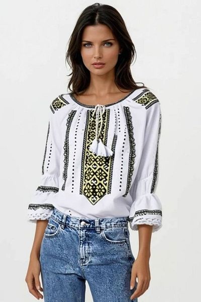 rody's forever Women's blouse type ie 024, crystal white/green