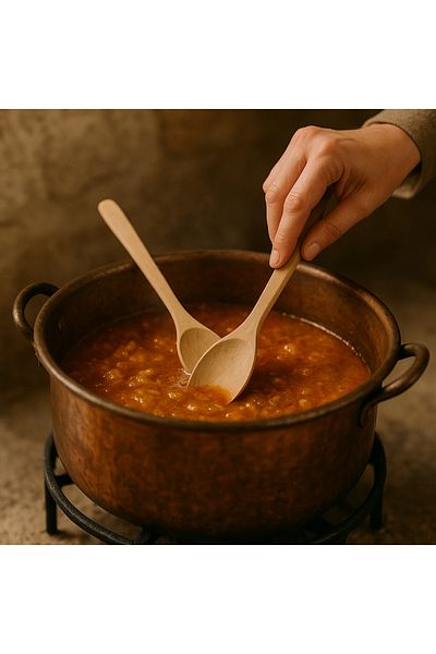 TAHAHAMAK Wooden Spoon - 30X7 cm Size, 1 Piece