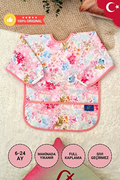 Babydonat مريلة أنشطة وأطفال للجنسين منقوشة مقاومة للسوائل من عمر 6 إلى 24 شهرًا