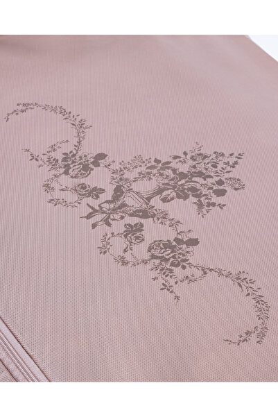 Madame Coco Çiçek Desen Baskılı Hurç - Pudra - 30x22x18 cm