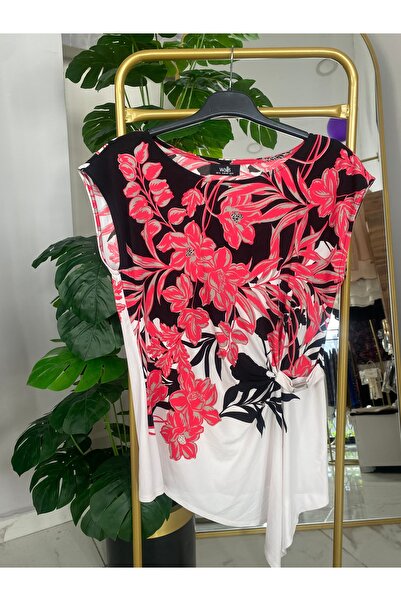 Anka Çiçek desenli bluz