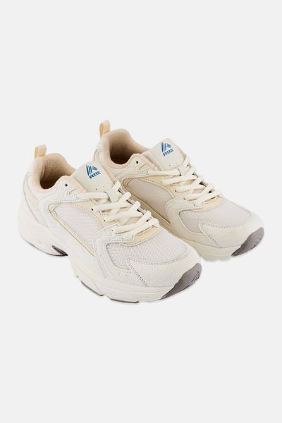 RBX Women Brand Logo Lace Up Outdoor Shoes, Beige