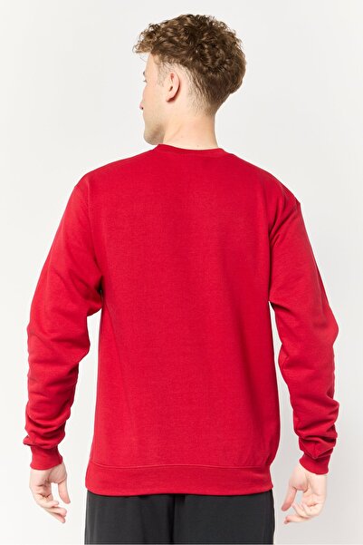 Champion Men Sportswear Fit Long Sleeve Outdoor Sweatshirts, Red