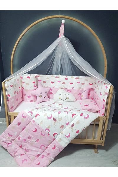 Baby Clime طقم نوم طفلة 60x120 - مع ناموسية وجهاز