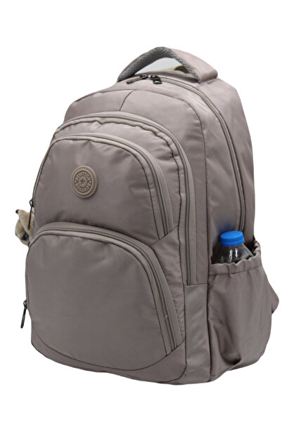 Bevitton Bvt-34600 Water Repellent Fabric School Bag Unisex Backpack Mink